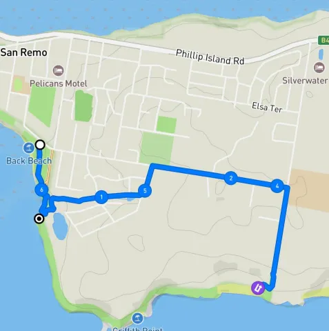 San Remo to Bore Beach Return 